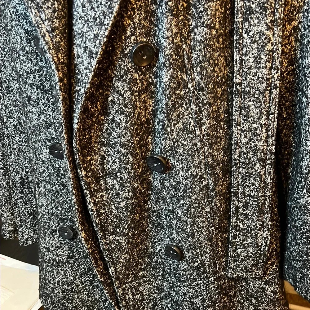 Calvin Klein Gray Wool Blend Double-Breasted Coat- NWOT - Picture 6 of 9